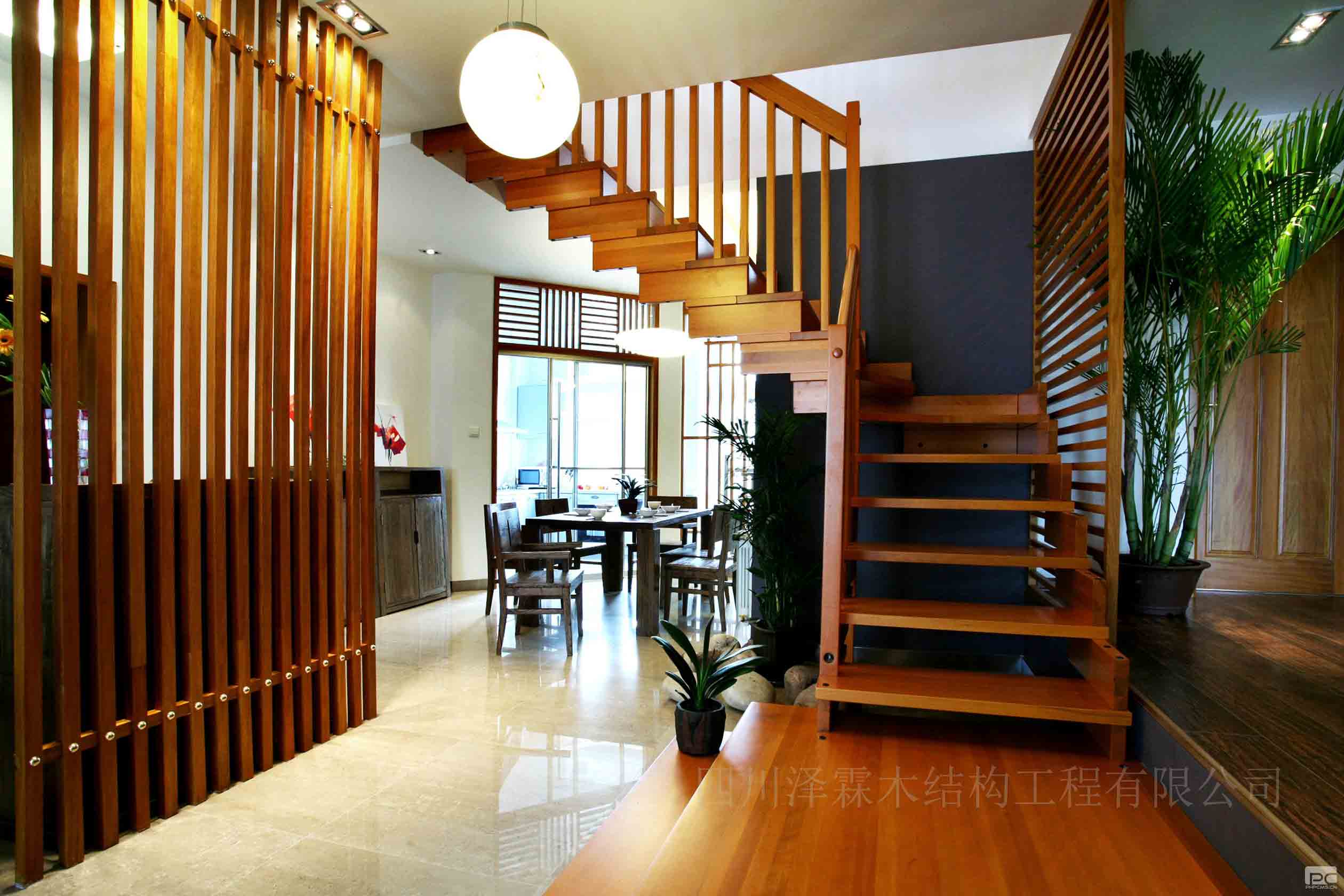 木作装饰-木质楼梯